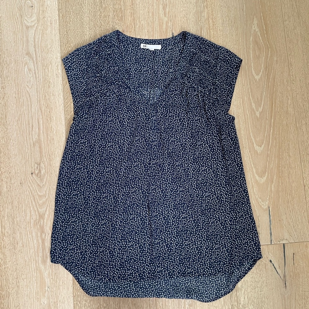 DR2 Navy Blue Speckled Blouse